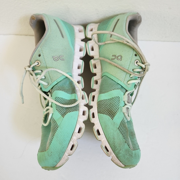 Womens On Cloud Running Yoga Shoes Mint Green size 7.5 - Picture 7 of 11